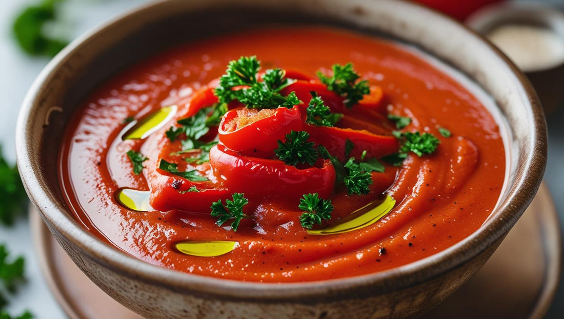 Creamy Red Roasted Pepper Soup