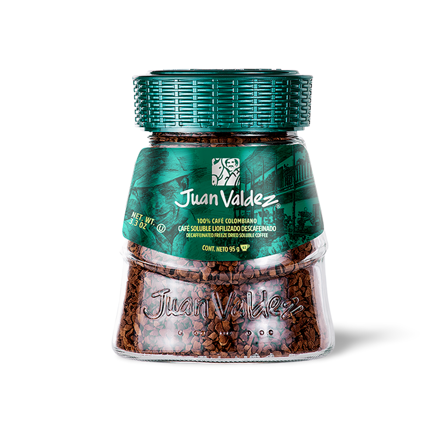 Juan Valdez Decaffeinated Freeze Dried Soluble Coffee 95g