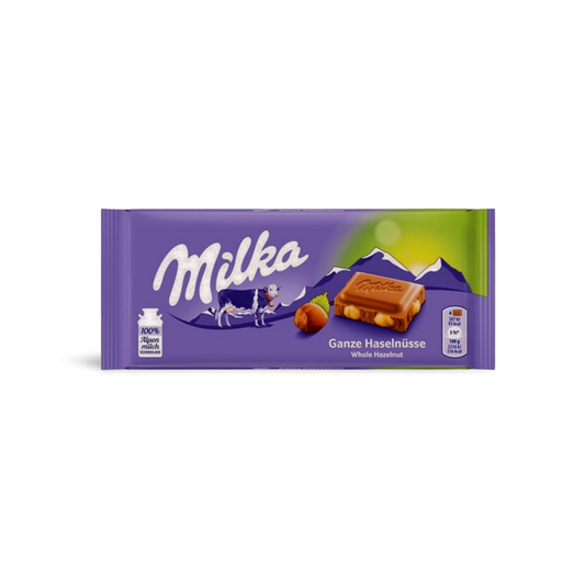 Milka Whole Hazelnut Chocolate 100g