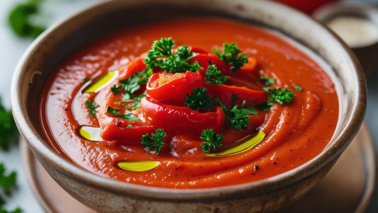 Creamy Red Roasted Pepper Soup