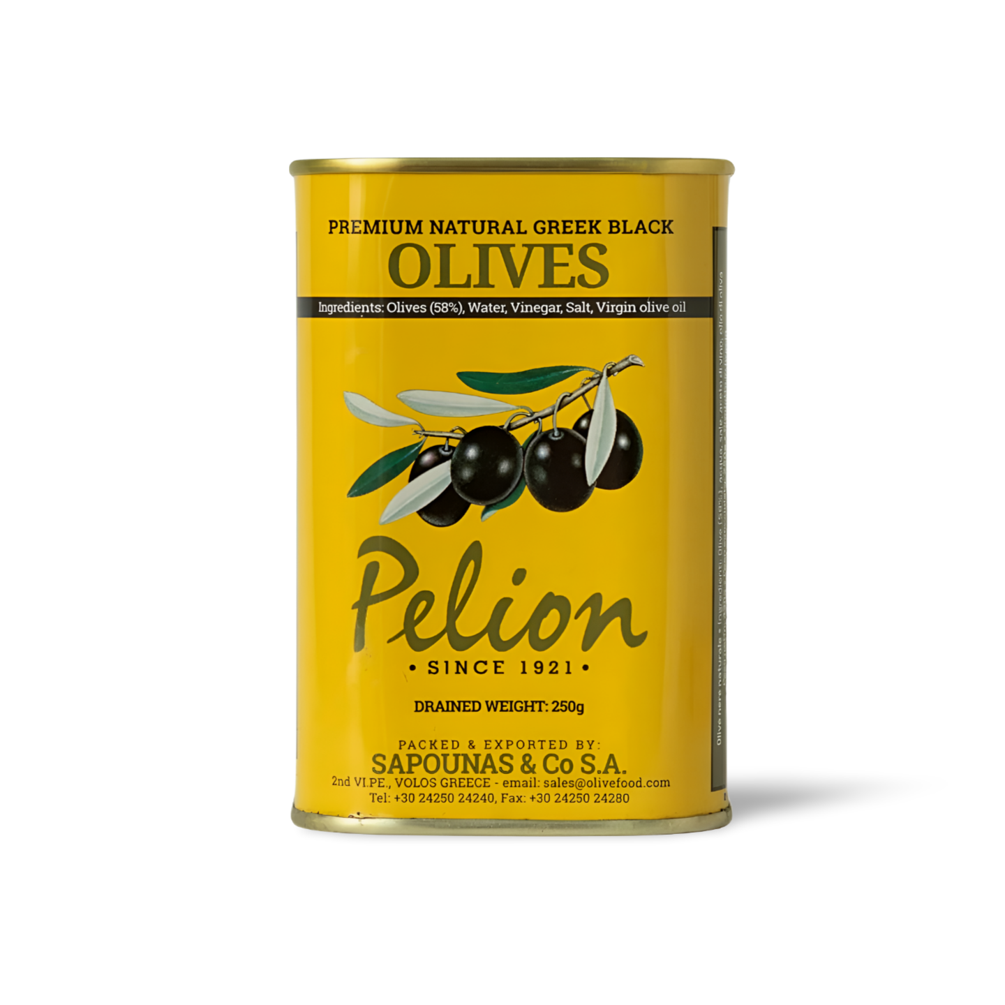 Black Jumbo Olives 'Pelion' 430g