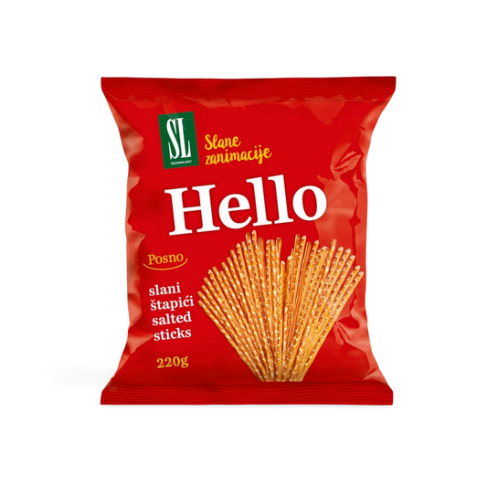 Hello Salty Pretzel Sticks 250g (Best Before 04/09/25)