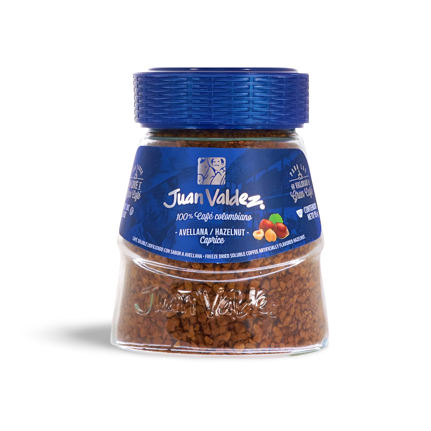 Juan Valdez Freeze Dried Soluble Coffee - Hazelnut 95g