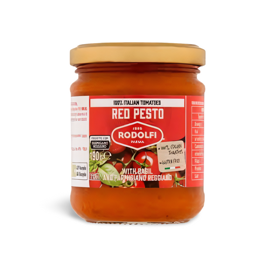 Rodolfi Red Pesto with Basil and Parmigiano 190g