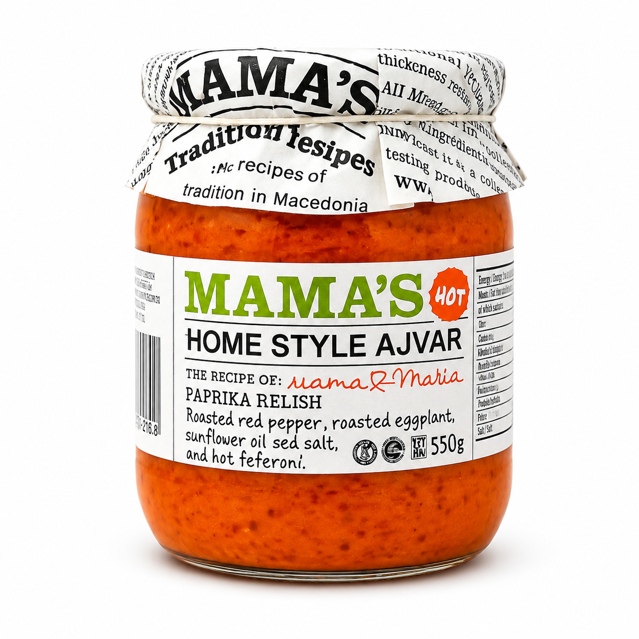 Mama’s Home Style Ajvar HOT 550g
