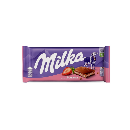Milka Strawberry & Yoghurt Chocolate 100g